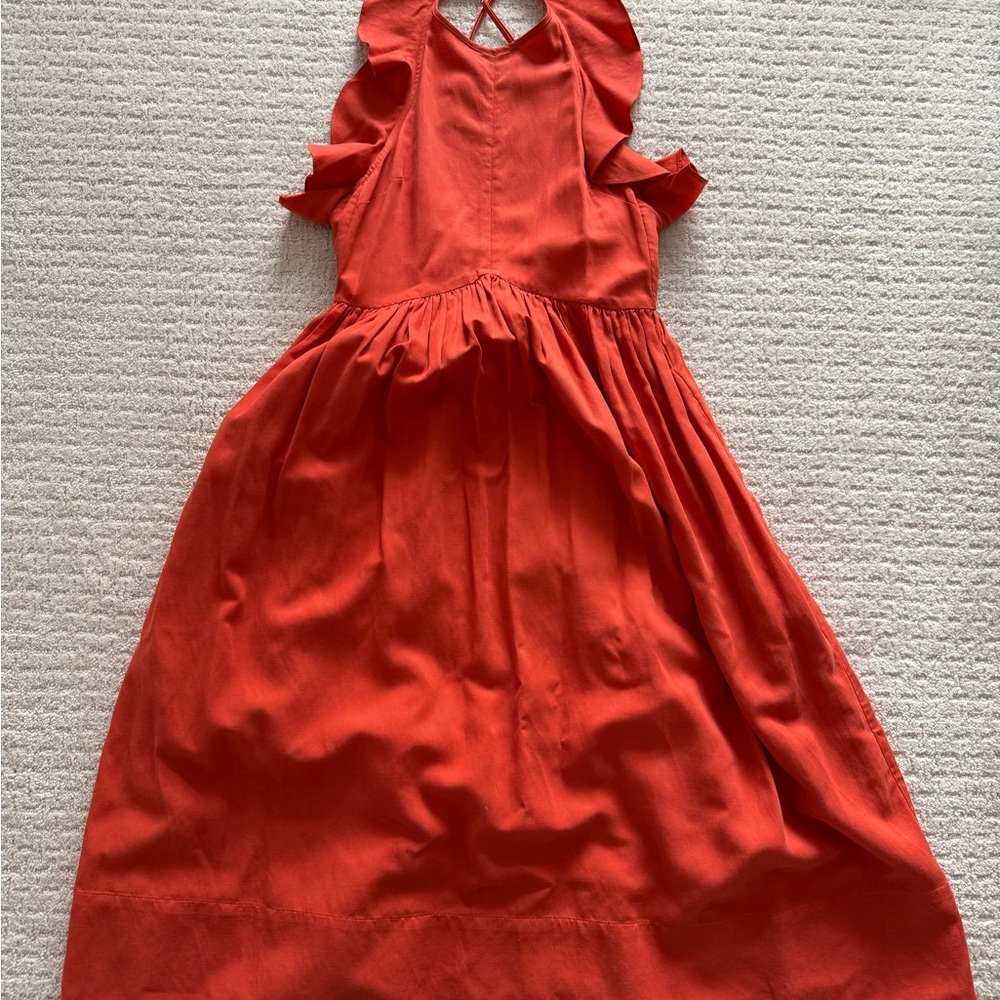 Ulla Johnson Orange Flutter Dress Size 0